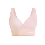 Sankom - Patent Organic Cotton Bra For Back Support - Ivory - Laadlee