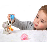 Melii Elephant Pacifier Holder - Pink Ears - Laadlee