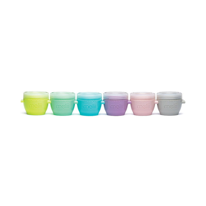 Melii Snap & Go Pods Baby Food Storage Container - Pack of 6 - Laadlee