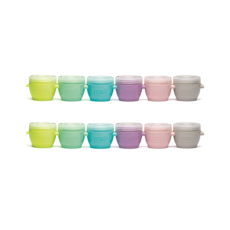 Melii Snap & Go Pods Baby Food Storage Container - Pack of 12 - Laadlee