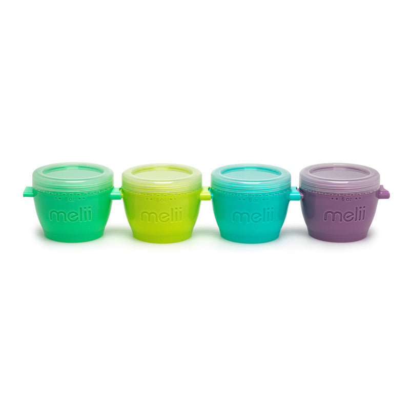 Melii Snap & Go Pods Baby Food Storage Container - 4 pcs - Laadlee