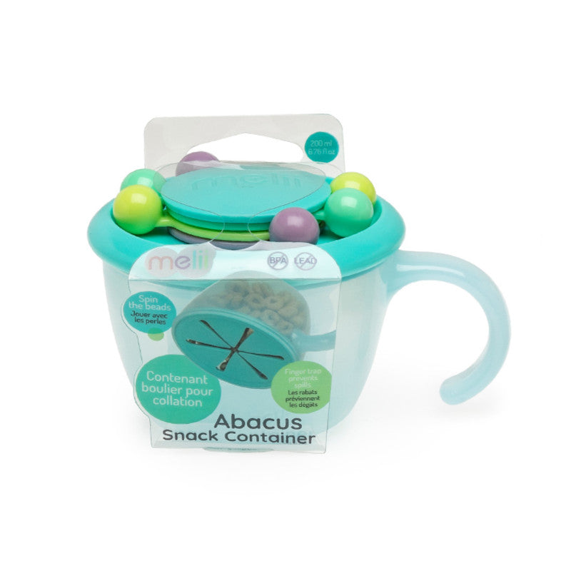 Melii Abacus Snack Container - Turquoise - Laadlee