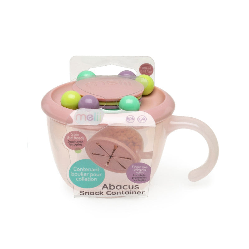 Melii Abacus Snack Container - Pink - Laadlee