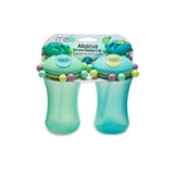 Melii Abacus Straw Sippy Cup 2pcs - Turquoise & Green - Laadlee