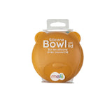 Melii Silicone Bowl With Lid 350ml - Brown Bear - Laadlee