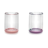 Melii Double Walled Bear Plastic Cup 2pcs - Purple & Pink - Laadlee