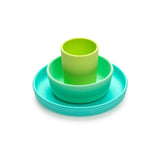 Melii Silicone 3pc Meal Set - Blue - Laadlee