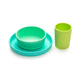 Melii Silicone 3pc Meal Set - Blue - Laadlee