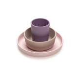 Melii Silicone 3pc Meal Set - Purple - Laadlee