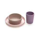 Melii Silicone 3pc Meal Set - Purple - Laadlee