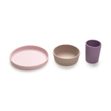 Melii Silicone 3pc Meal Set - Purple - Laadlee
