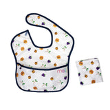 Melii Fold Up Bib With Scoop - Bear (2pcs) - Laadlee