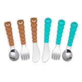 Melii Utensil Set - 2 pcs - Bear & Shark - Laadlee