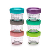 Melii Glass Food Storage Container 4oz - 6pcs - Laadlee