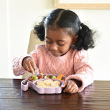 Melii Divided Silicone Suction Plate - Purple Cat - Laadlee