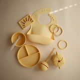 Mushie Silicone Plate Pale Daffodil - Laadlee