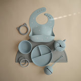 Mushie Silicone Bib White Daisy - Laadlee