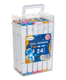 Eazy Kids 24 pcs Dual Markers Set