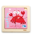 Viga Handy Flat Puzzle - Crab