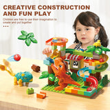 Feelo Dinosaur Ejection Slide Big Building Blocks Set - 78pcs