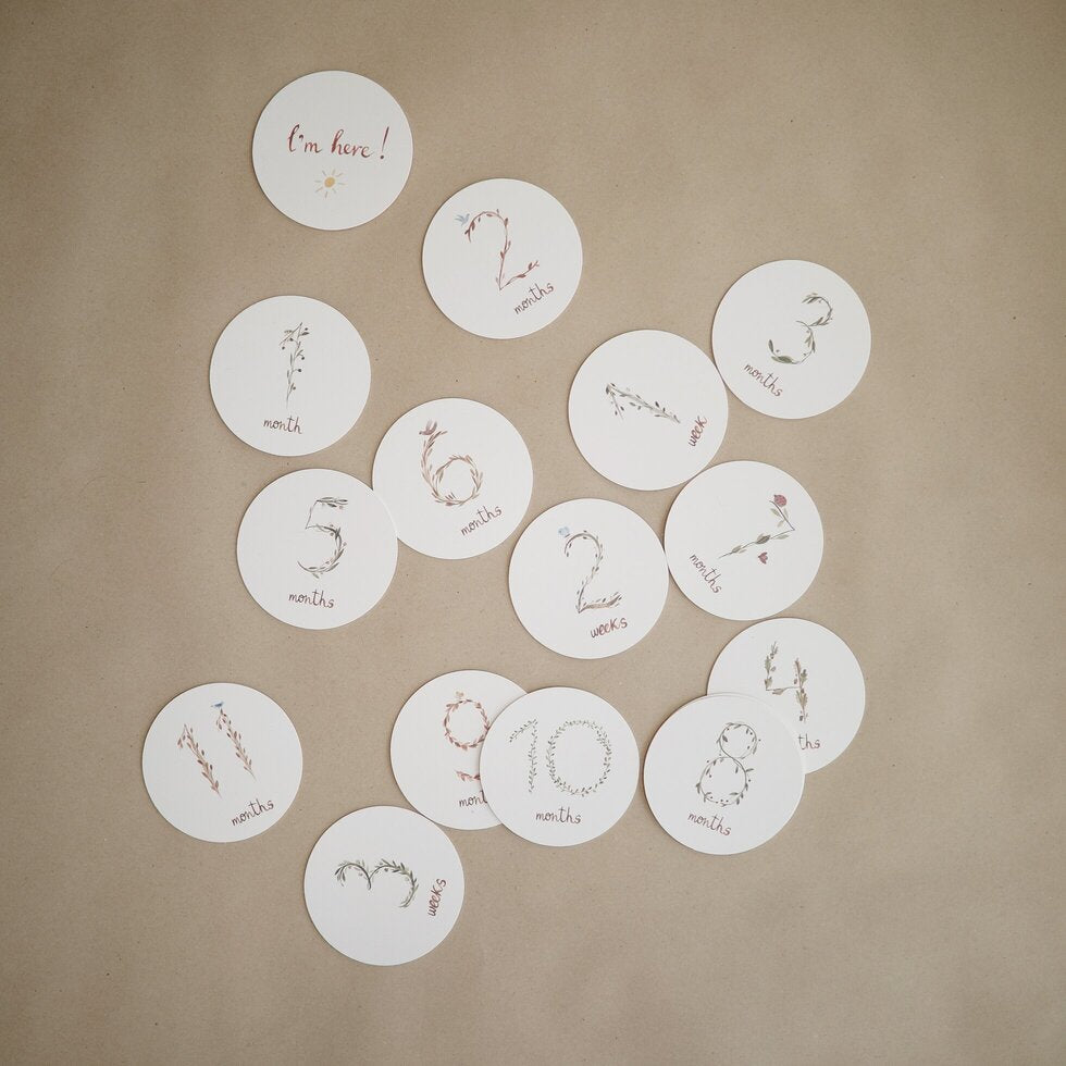 Mushie Milestone Cards - Laadlee