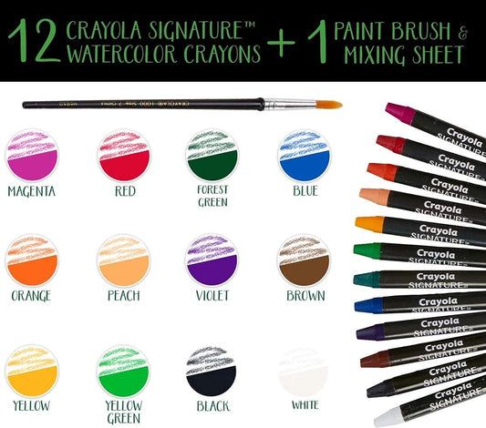 Crayola Signature Watercolor Crayons - Pack of 12