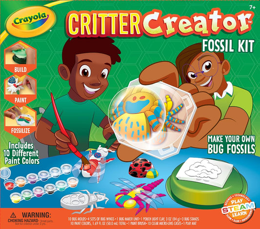 Crayola Critter Creator Metallic Clay Fossil Kit