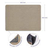 Ubbi Padded Floor Mat & Washable Musline Cover - Taupe