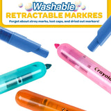 Crayola Super Clicks Retractable Markers - Pack of 10 - Laadlee