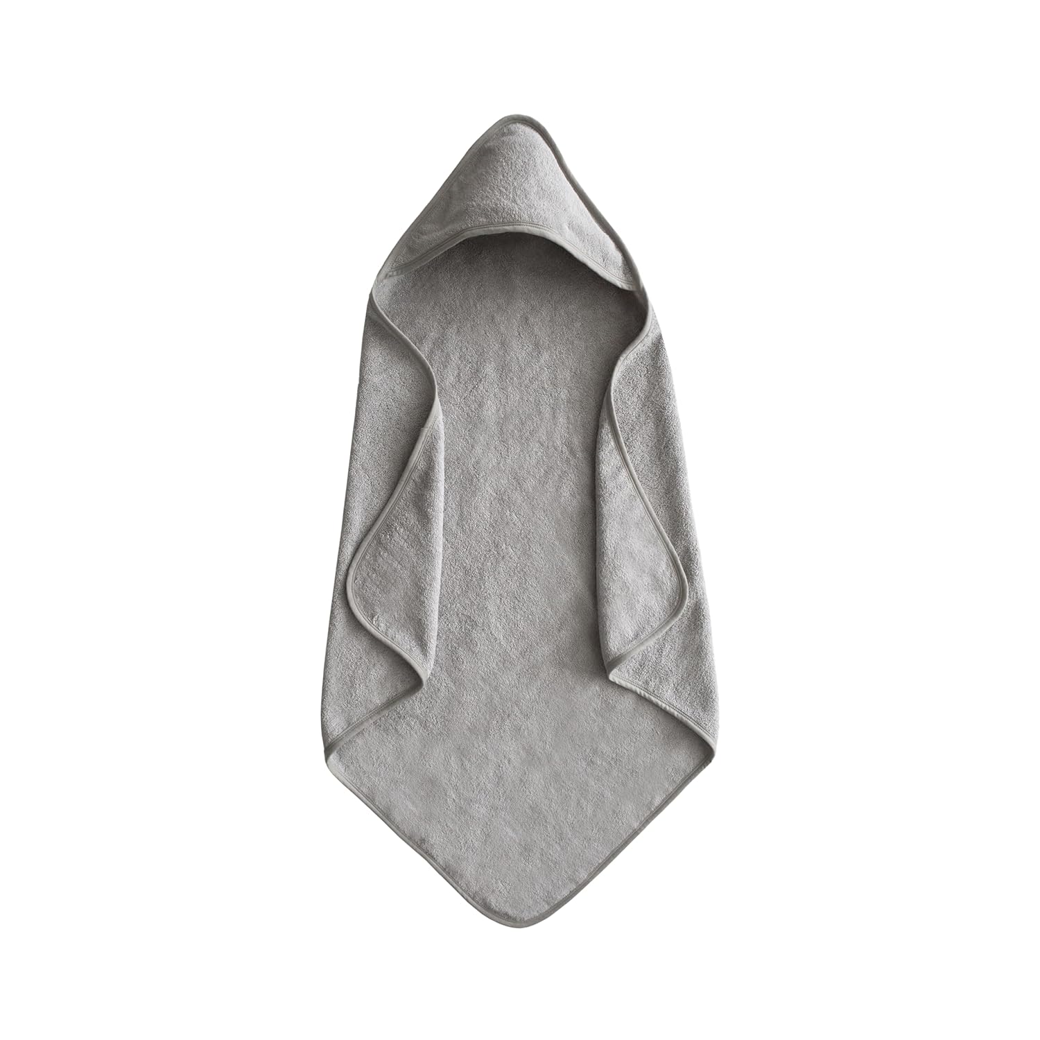 Mushie Hooded Towel Gray - Laadlee