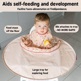 Tidy Tot Bib & Tray Set + Bag - Sand