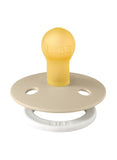 BIBS Colour Latex Size 1 Pacifier - Vanilla GLOW
