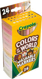 Crayola Fine Line Washable Skin Tone Markers - Pack of 24 - Laadlee