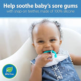 Dr. Brown's Bandana Bib With Teether - Feathers / Dots - Pack of 2 - Laadlee