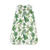 Little Unicorn Cotton Muslin Sleep Bag Medium - Tropical Leaf