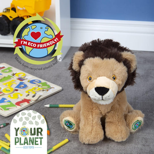 Your Planet 9" Eco Plush Wildlife - Lion - Laadlee