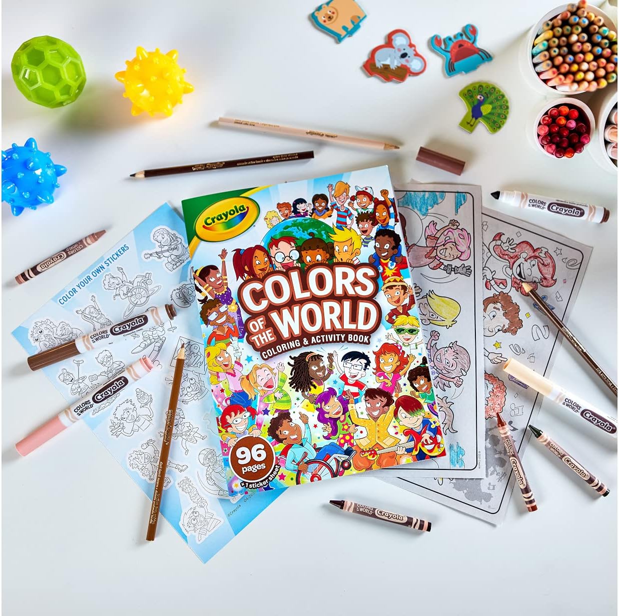 Crayola Coloring Book - Colors of the World (96 Pages)
