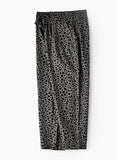 Jelliene All Over Printed Pants - Black - Laadlee