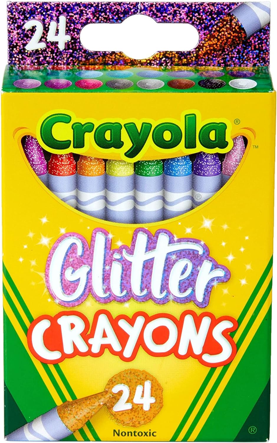 Crayola Glitter Crayons - Pack of 24 - Laadlee
