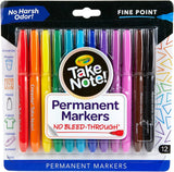 Crayola Permanent Markers - Water Based - Pack of 12 - Laadlee