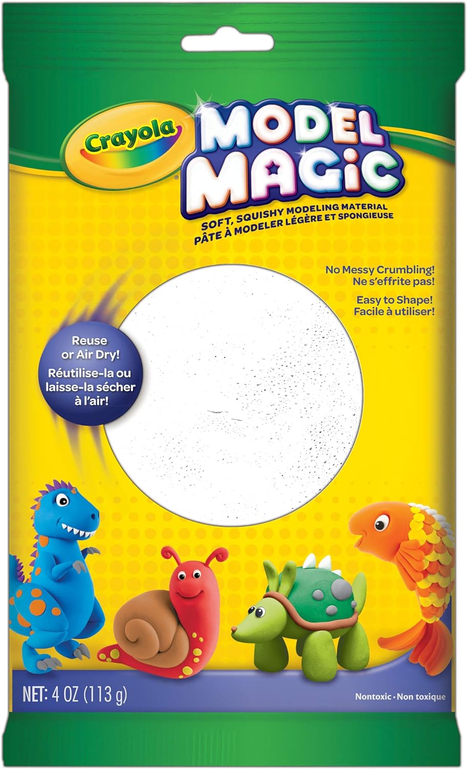 Crayola Model Magic Pouch - White (4oz) - Laadlee