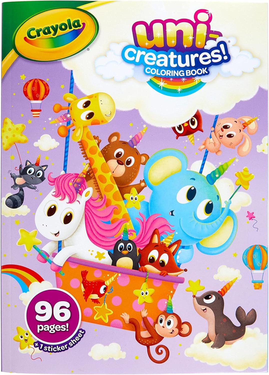 Crayola Uni-Creatures Coloring Book - Unicorn (96 Pages) - Laadlee