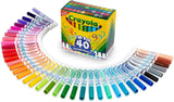 Crayola Ultra-Clean Washable Broad Line Markers - Pack of 40 - Laadlee