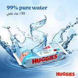 Huggies Baby Wipes 99% Pure Water - Pack of 12 Pack (672 Wipes)