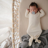 Mushie Crib Sheet Small Fog - Laadlee