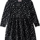 Jelliene All Over Print Knit Dress - Black Stars - Laadlee