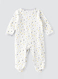 Tiny Hug Baby Sleep Suit with Mittens - Stars - Laadlee