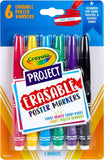 Crayola Project Erasable Poster Markers - Pack of 6 - Laadlee