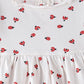 Jelliene All Over Print Knit Dress - White Bug - Laadlee