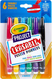 Crayola Project Erasable Poster Markers - Pack of 6 - Laadlee